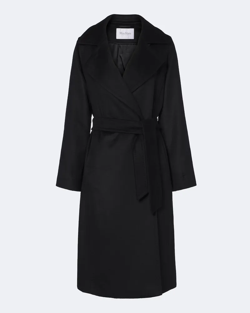 Max Mara Mantel Manuela Icon aus Wolle Schwarz