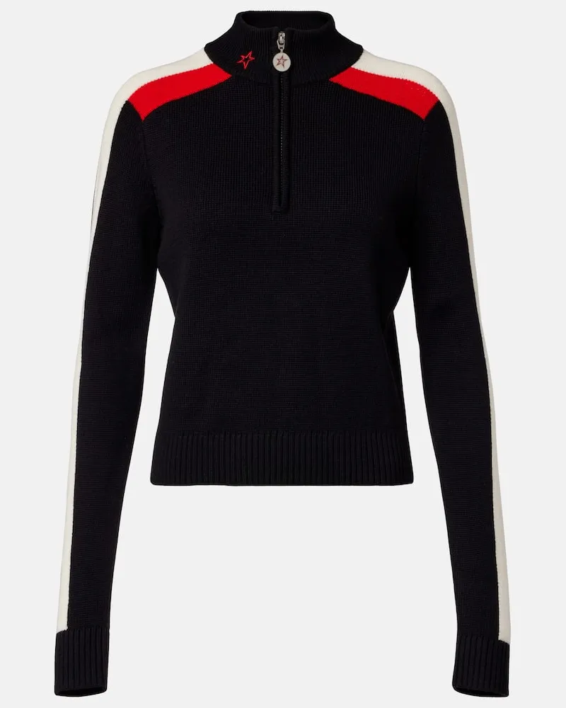 Perfect Moment Pullover LA Tour aus Wolle Schwarz