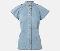 Jeanshemd Crush Flutter Sleeve