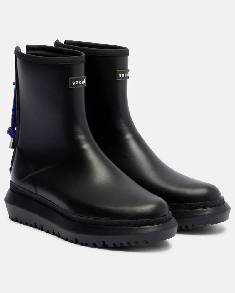 Sacai Ankle Boots Schwarz
