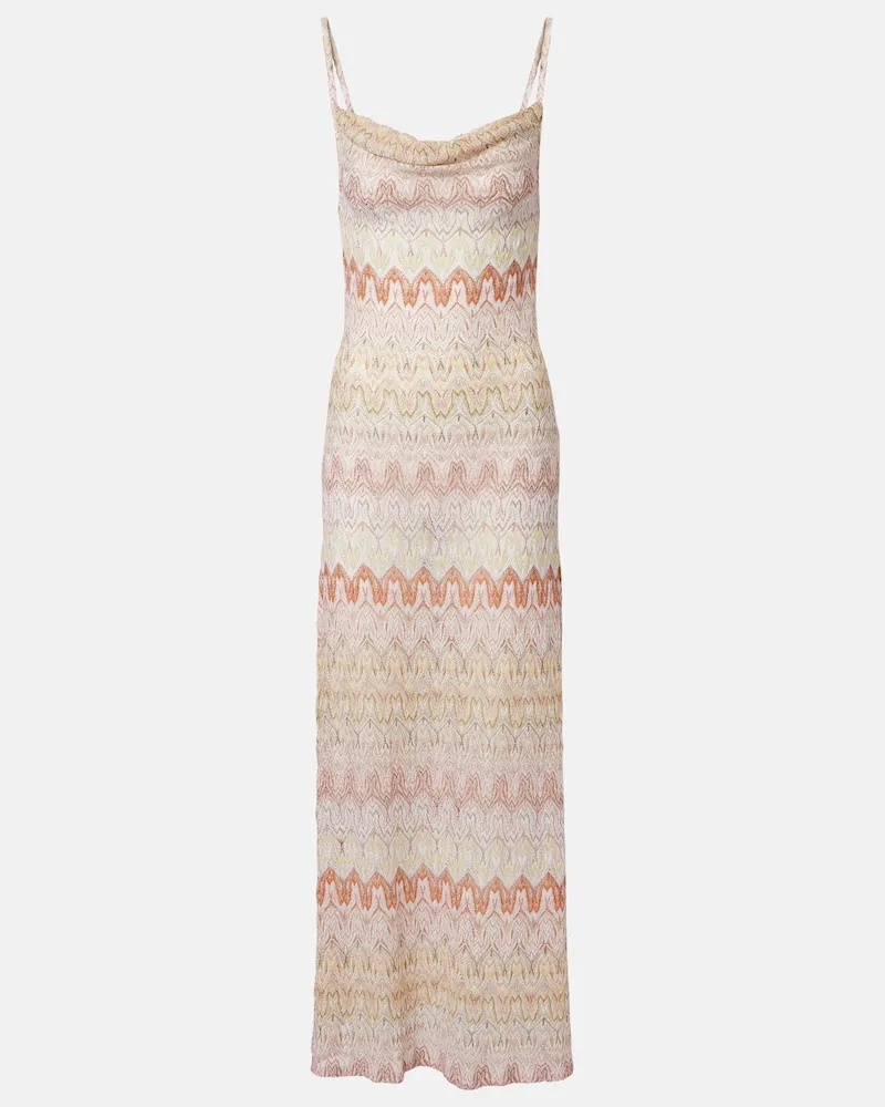 Missoni Maxikleid aus Häkelstrick Multicolor