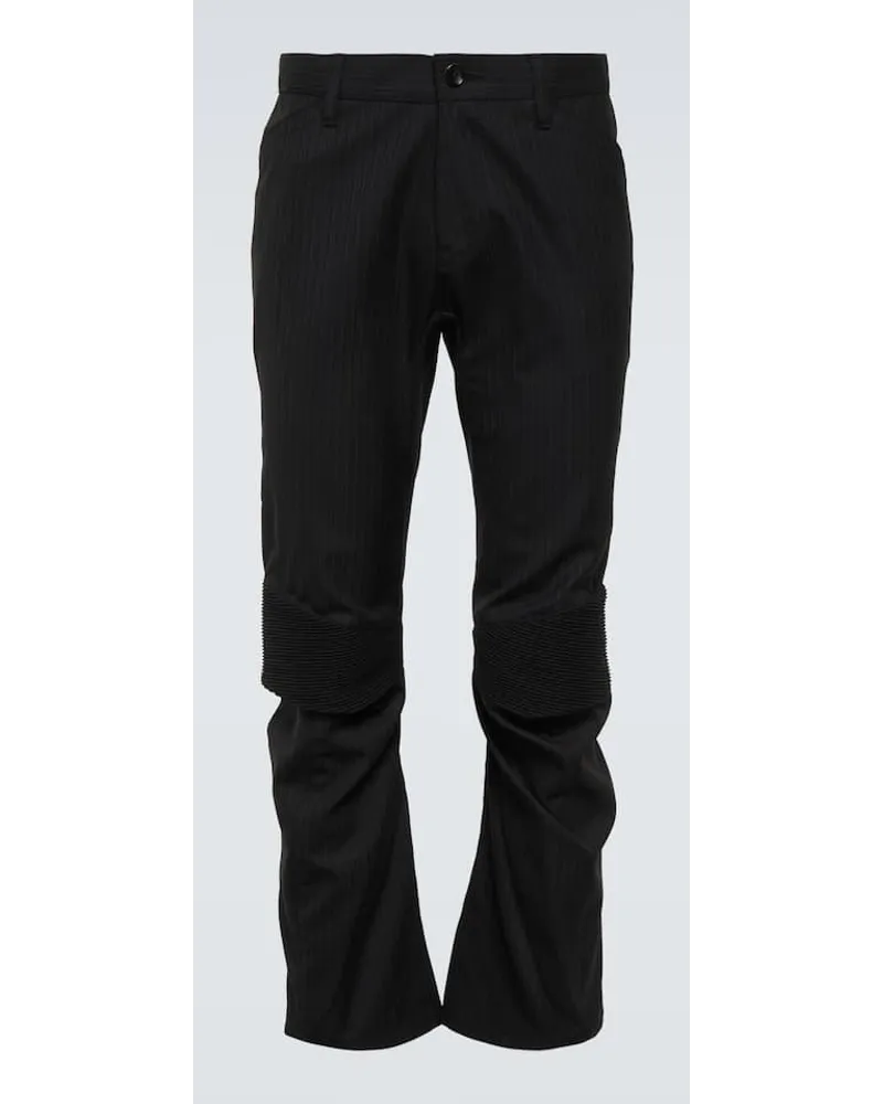 Junya Watanabe Hose aus Schurwolle Schwarz