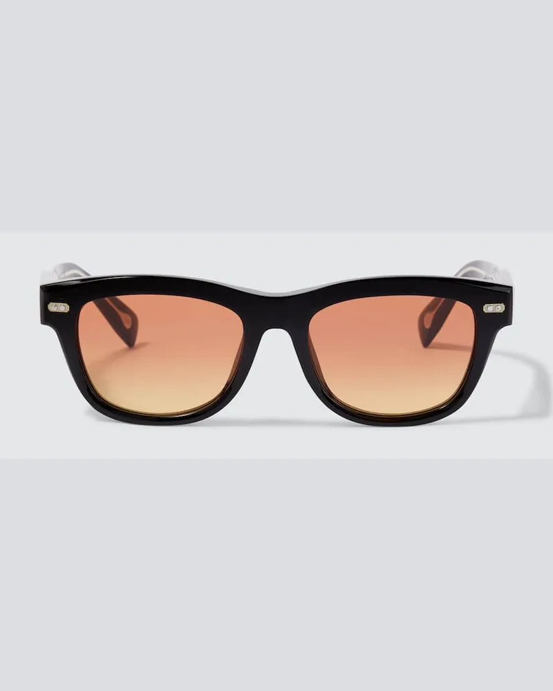 Brunello Cucinelli Eckige Sonnenbrille Stanley J Schwarz