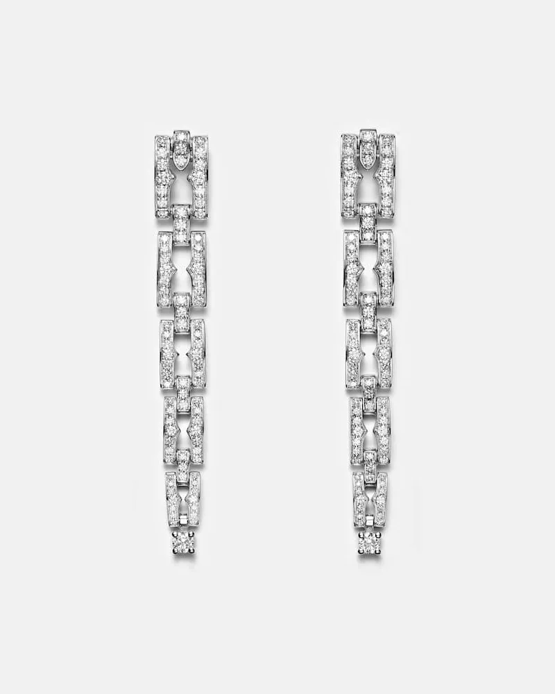 Bulgari Ohrringe B.zero1 aus 18kt Weißgold mit Diamanten Silber