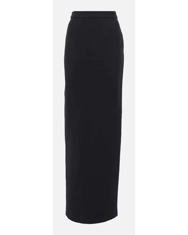 Roland Mouret Maxirock aus Wolle und Seide Schwarz