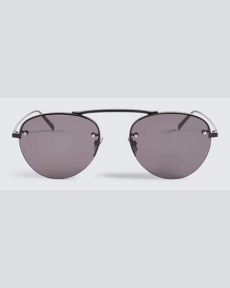 Saint Laurent Aviator-Sonnenbrille SL 575 Schwarz