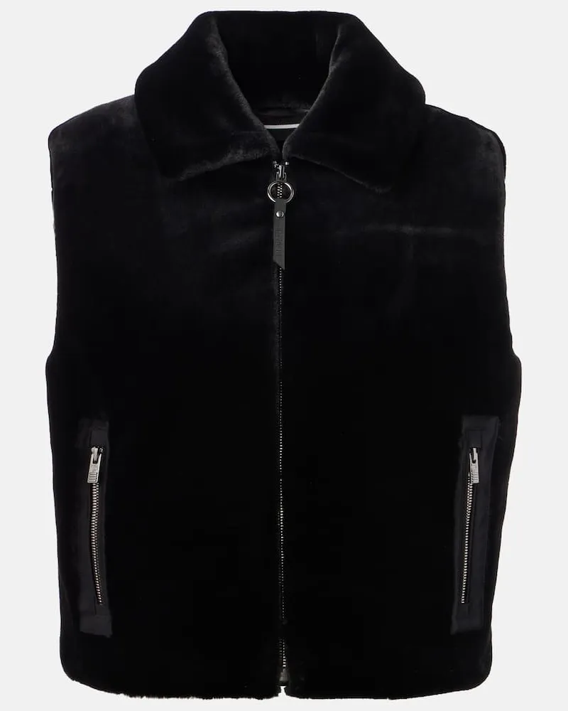 FUSALP Weste Piagina aus Faux Fur Schwarz