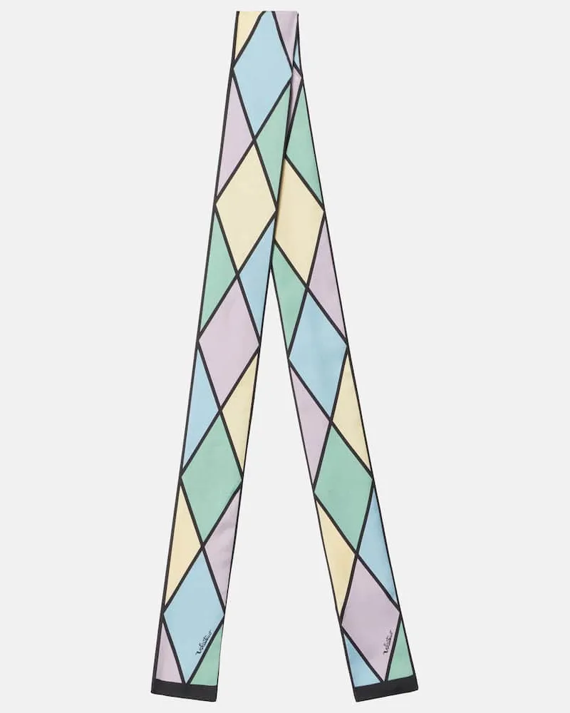 Valentino Garavani Tuch Rhombelle aus Seide Multicolor