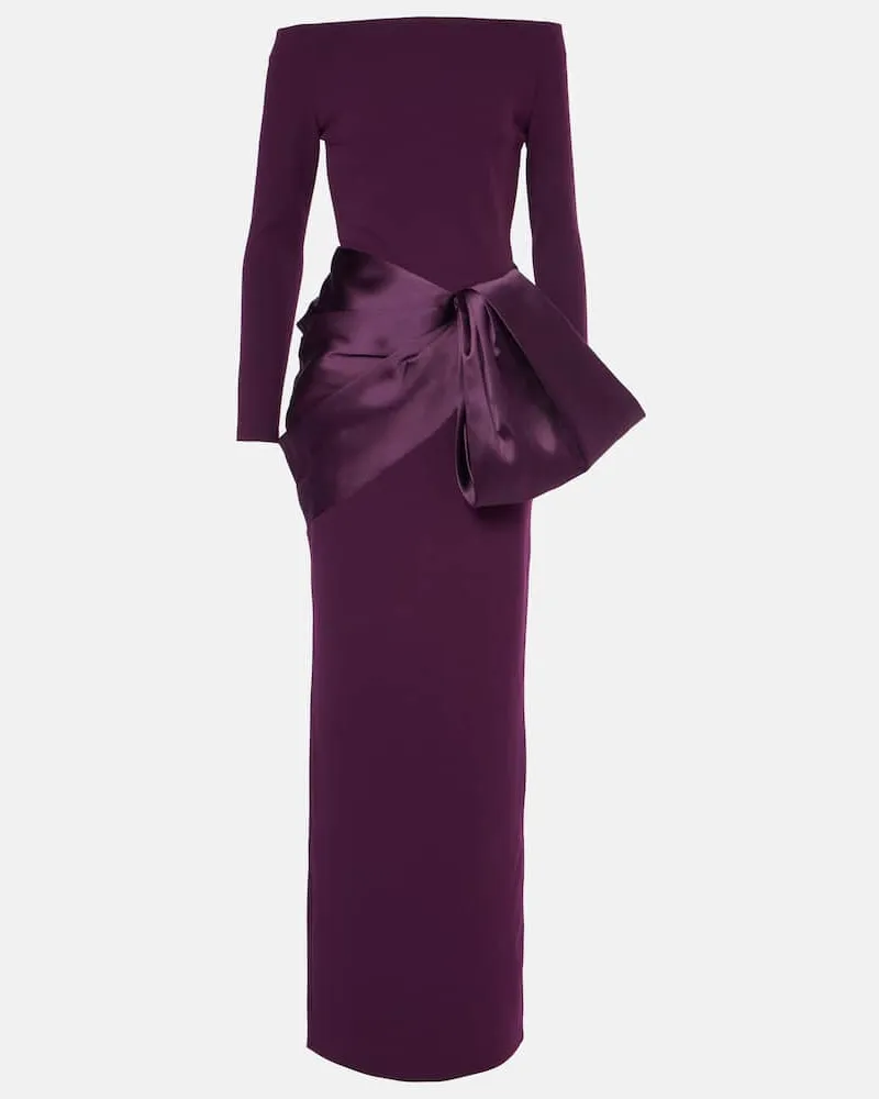 Solace London Off-Shoulder-Robe Kori Lila