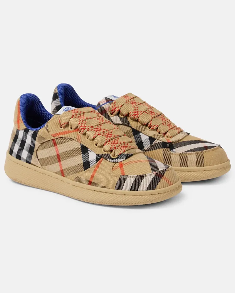 Burberry Sneakers Burberry Check aus Canvas Multicolor