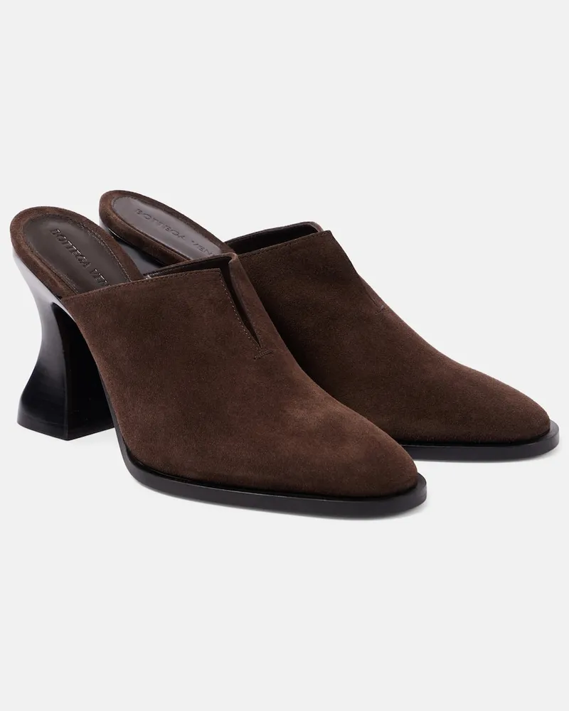 Bottega Veneta Mules Cha-cha aus Veloursleder Braun