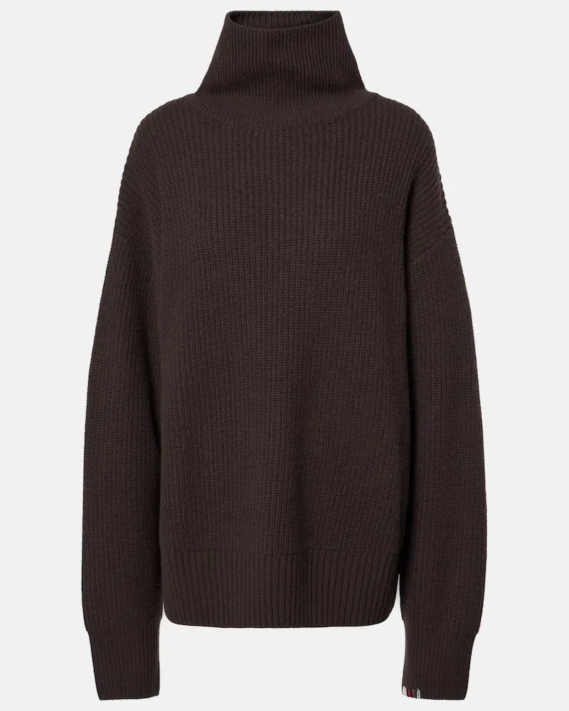 extreme cashmere Rollkragenpullover N°317 Nisse aus Kaschmir Braun