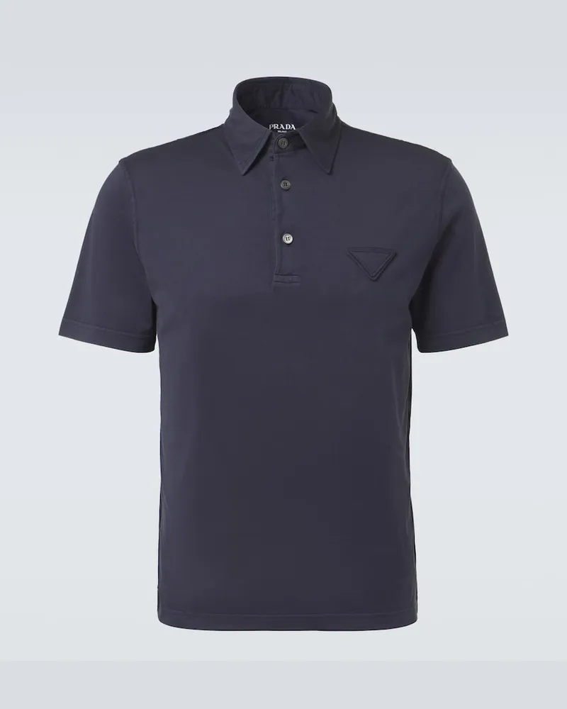 Prada Polohemd aus Baumwolle Blau
