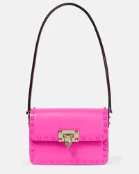 Valentino Garavani Schultertasche Rockstud23 Small aus Leder Pink