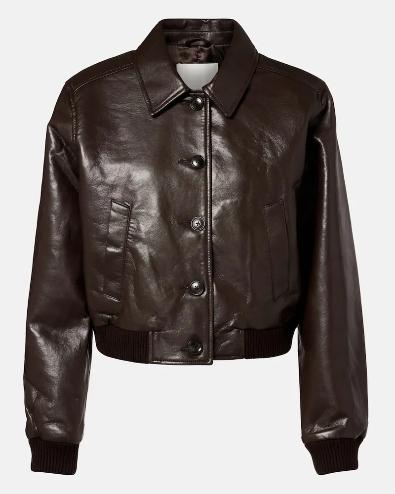 Citizens of humanity Bomberjacke Lola aus Leder Braun