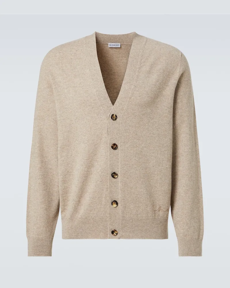 Burberry Cardigan aus einem Kaschmirgemisch Beige