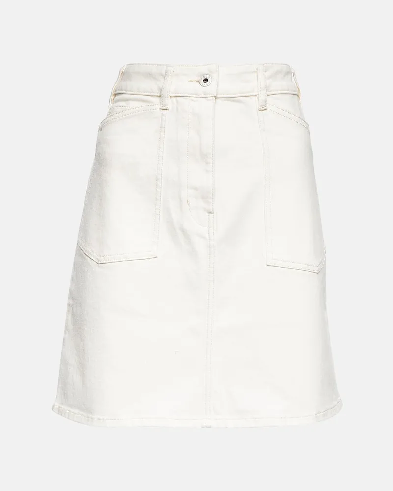 Kenzo Jeansrock Weiß
