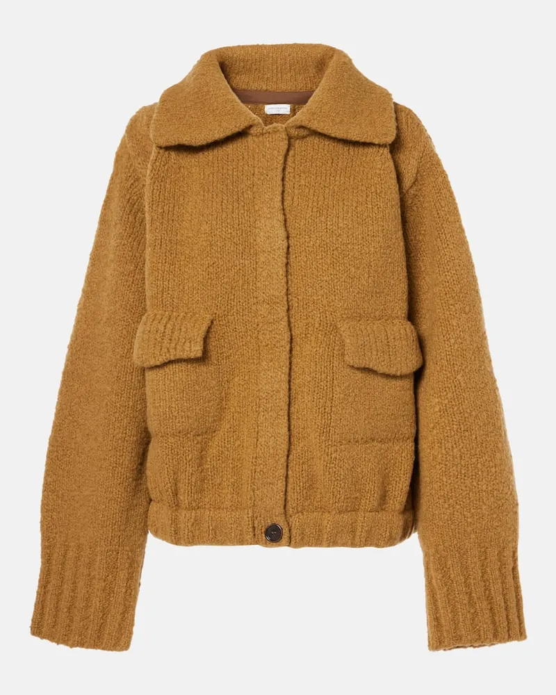 Dries van Noten Jacke aus Wolle Braun