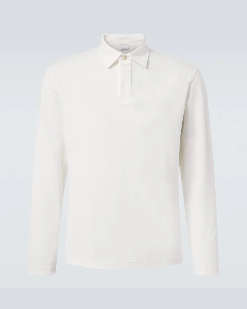 Eleventy Poloshirt aus Baumwoll-Piqué Weiß