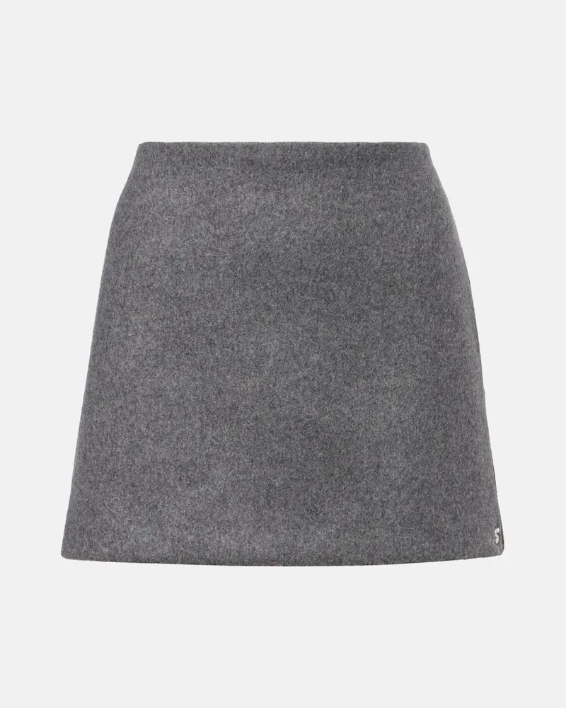 SPORTMAX Minirock Poggio aus Schurwolle Grau