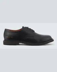 Common Projects Schnuerschuhe Officers aus Leder Schwarz