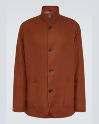 Loro Piana Jacke Spagna aus Leinen Rot