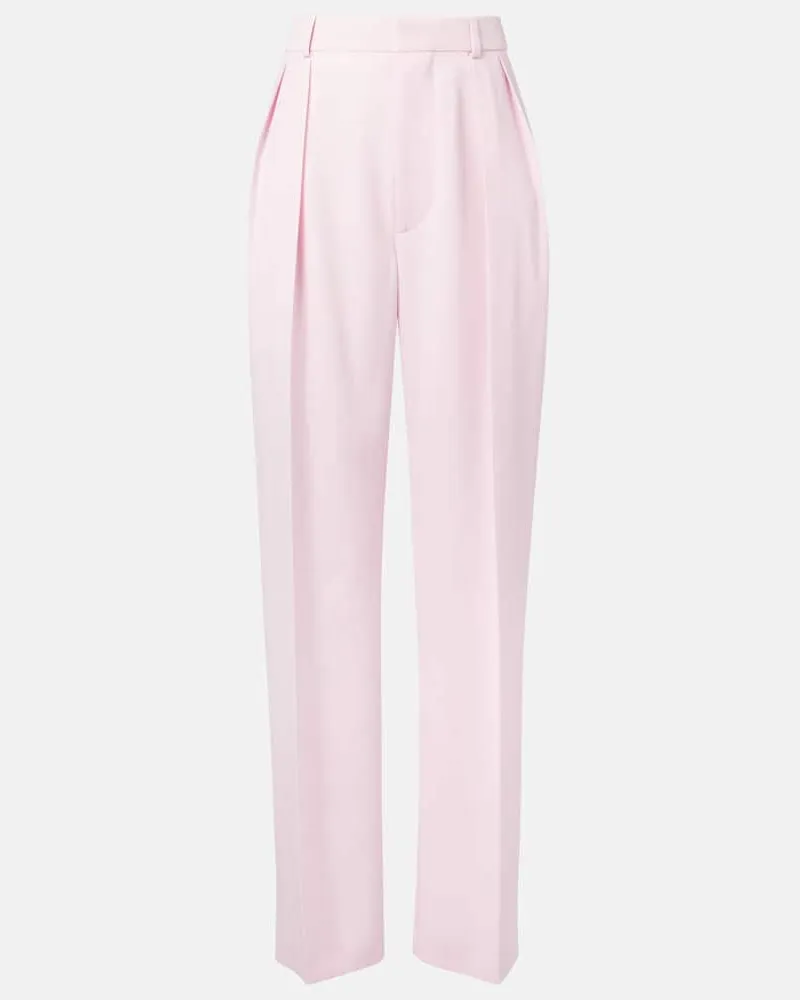 WARDROBE.NYC Hose aus Schurwolle Rosa