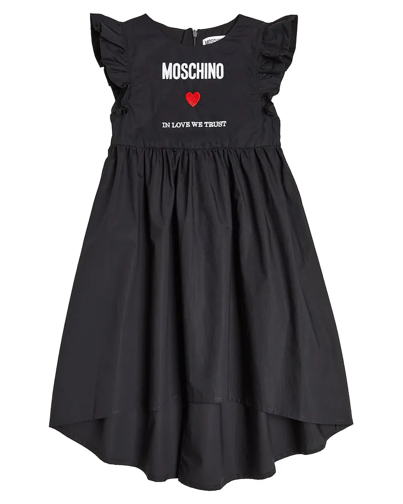 Moschino Kleid aus Baumwolle Schwarz