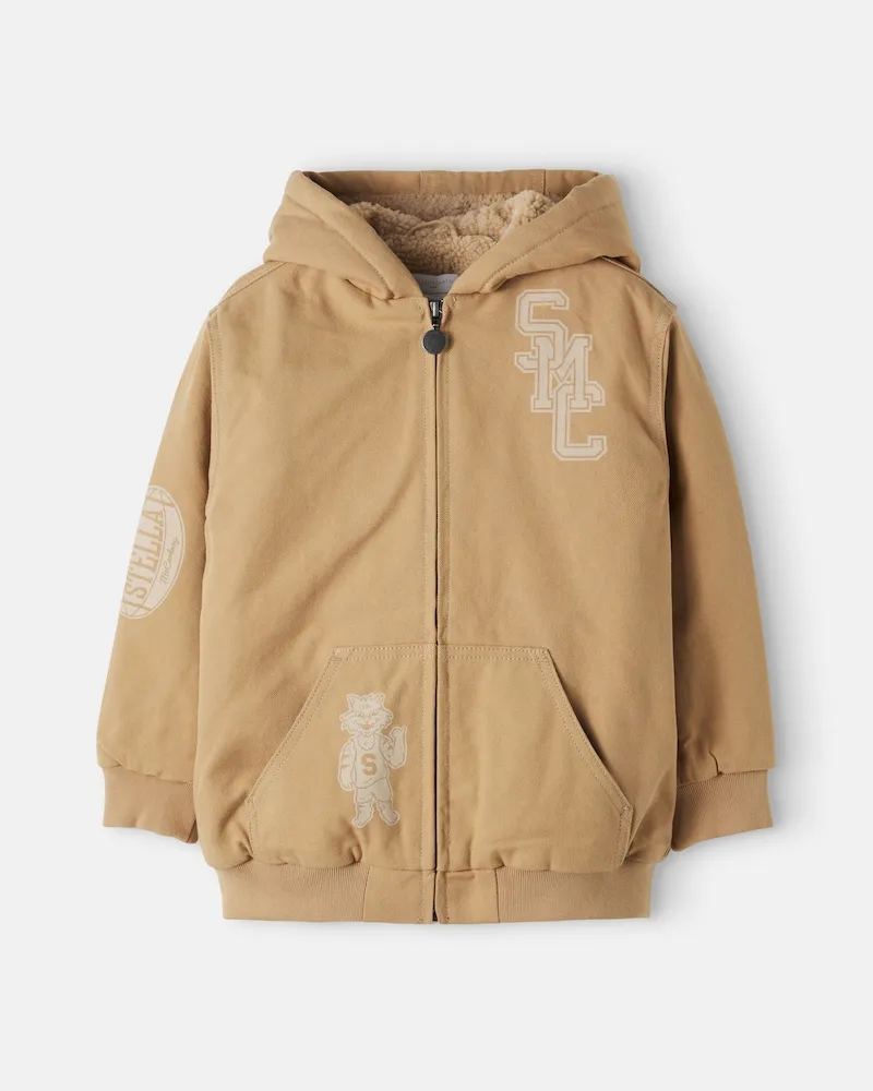 Stella McCartney Kids Jacke aus Baumwolle Beige