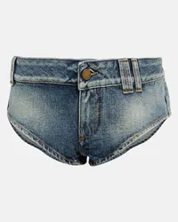 Alessandra Rich Jeansshorts Blau