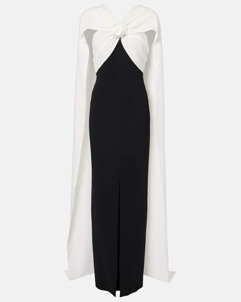 Roland Mouret Robe aus Cady Schwarz