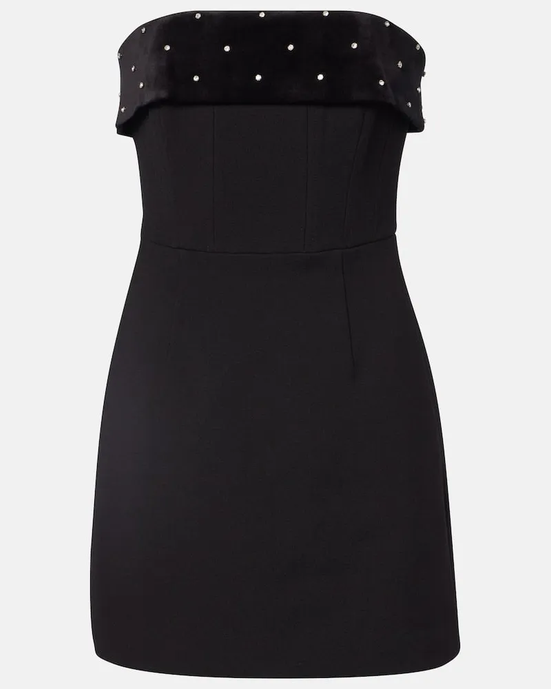 Rebecca Vallance Verziertes Minikleid Schwarz