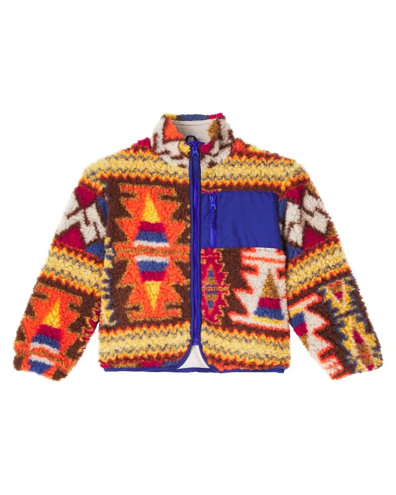 The New Society Jacke Carlos aus Fleece Multicolor