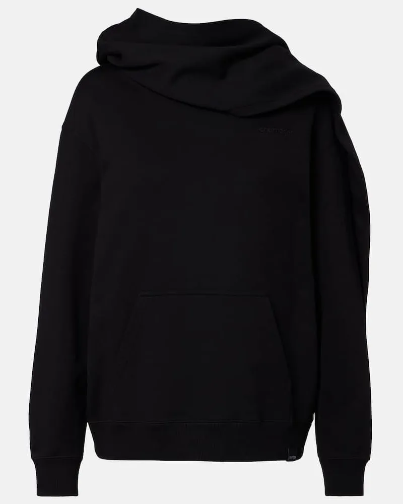 Courrèges Courrèges Sweatshirt aus Baumwoll-Jersey Schwarz