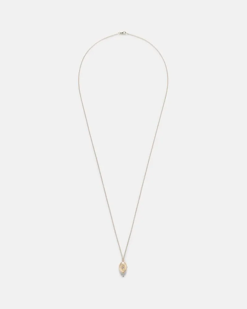 PERSEE Persée Halskette aus 9kt Gelbgold mit Diamanten Gold