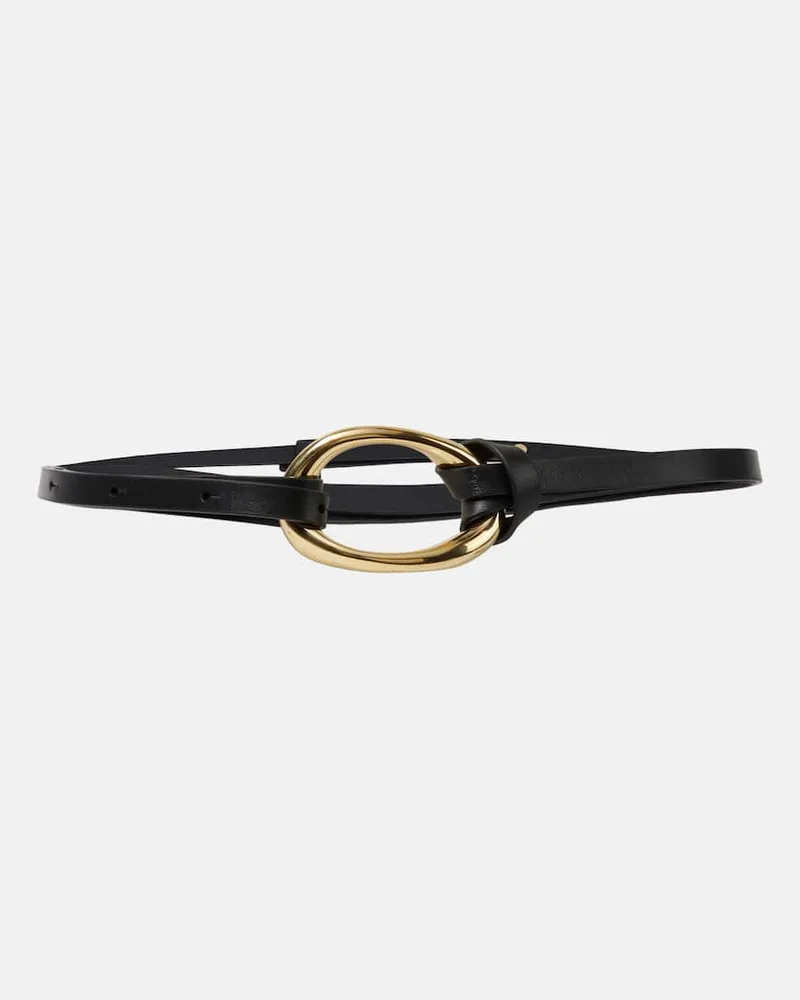 Jil Sander Gürtel aus Leder Schwarz