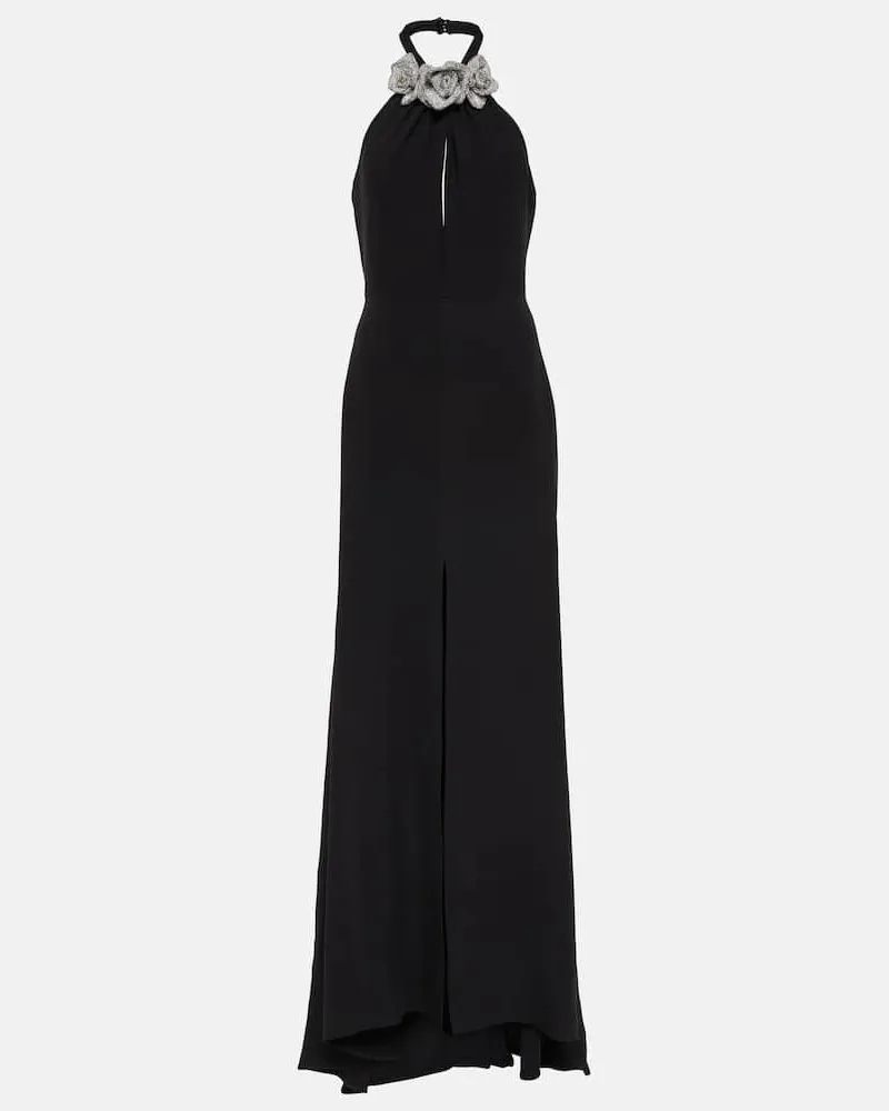 Valentino Garavani Verzierte Robe Schwarz