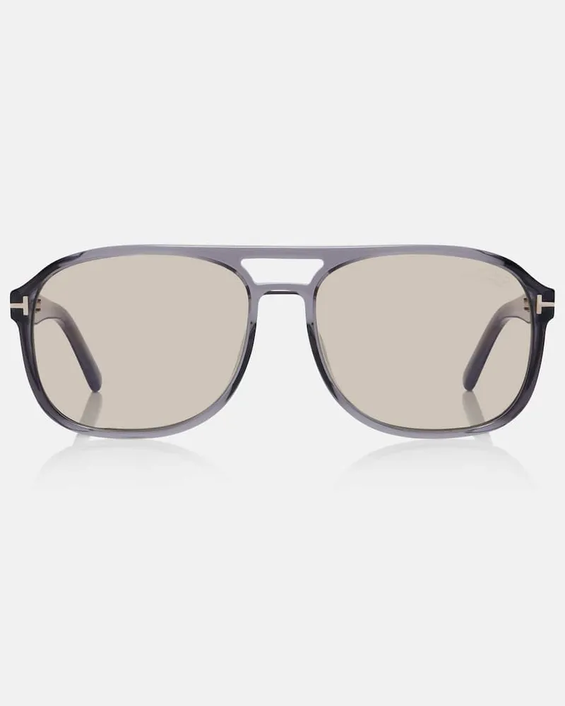 Tom Ford Aviator-Sonnenbrille Rosco Grau