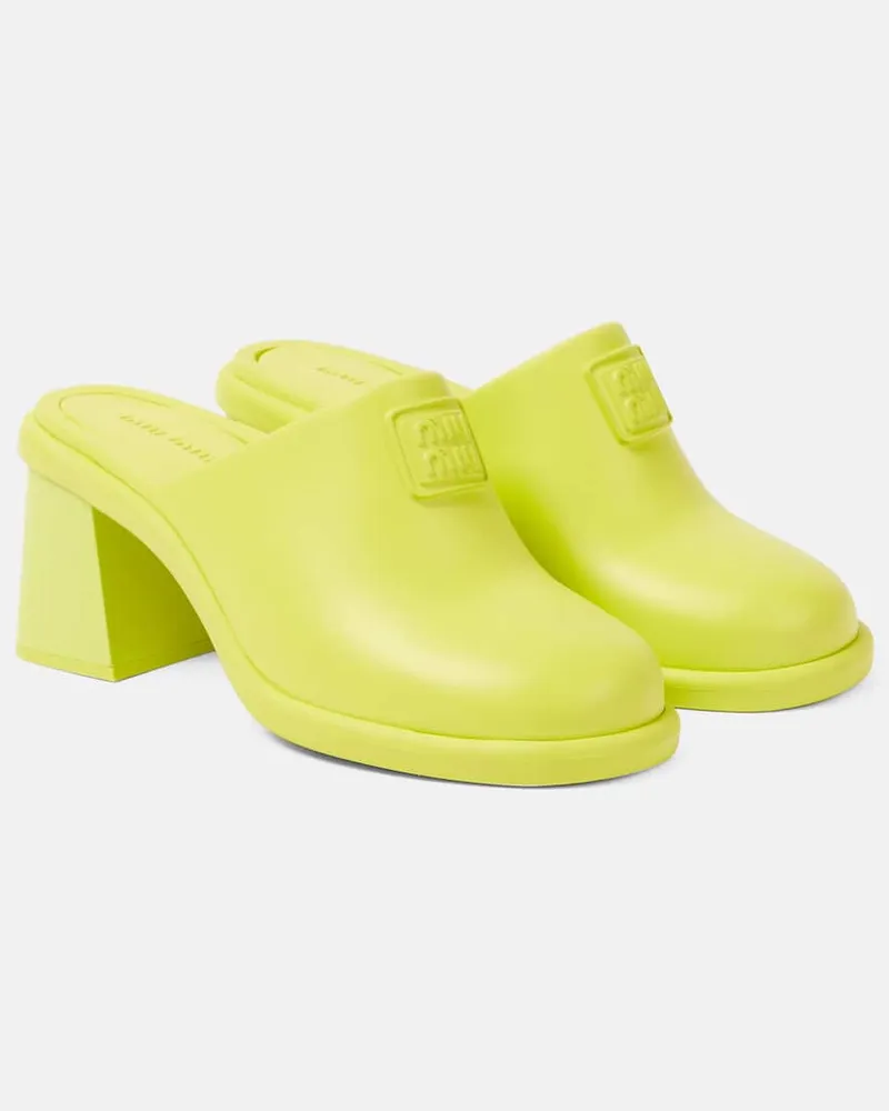 Miu Miu Mules Grün