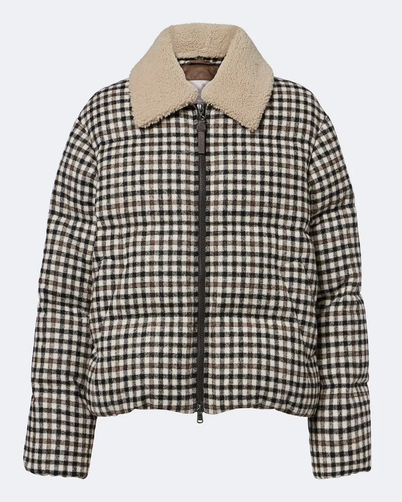 Brunello Cucinelli Daunenjacke Monili Braun