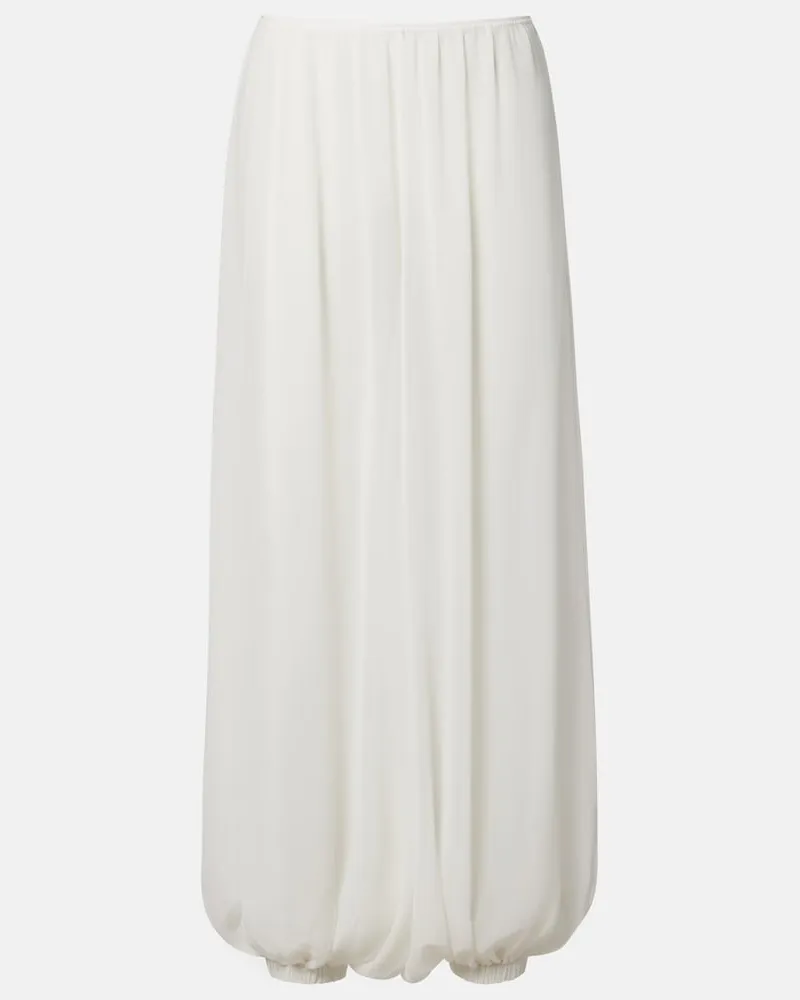 FRANKIE Shop Ballon-Hose Mio aus Crêpe Weiß