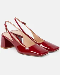 Gianvito Rossi Slingback-Pumps Freeda 55 aus Lackleder Burgund