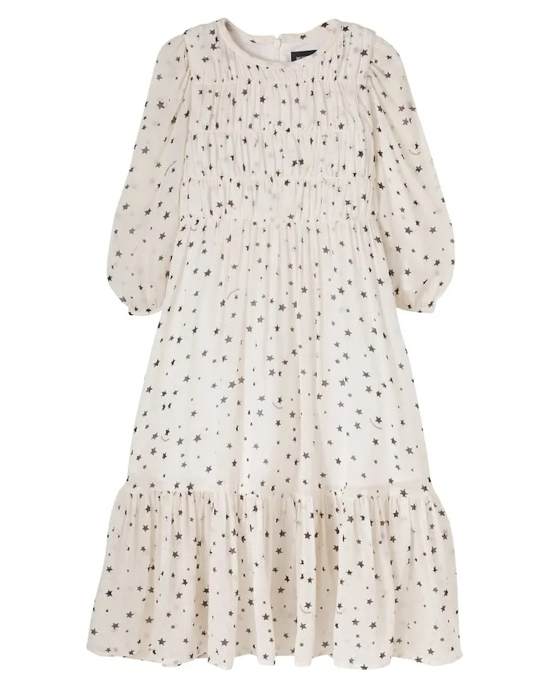 Monnalisa Bedrucktes Kleid Beige