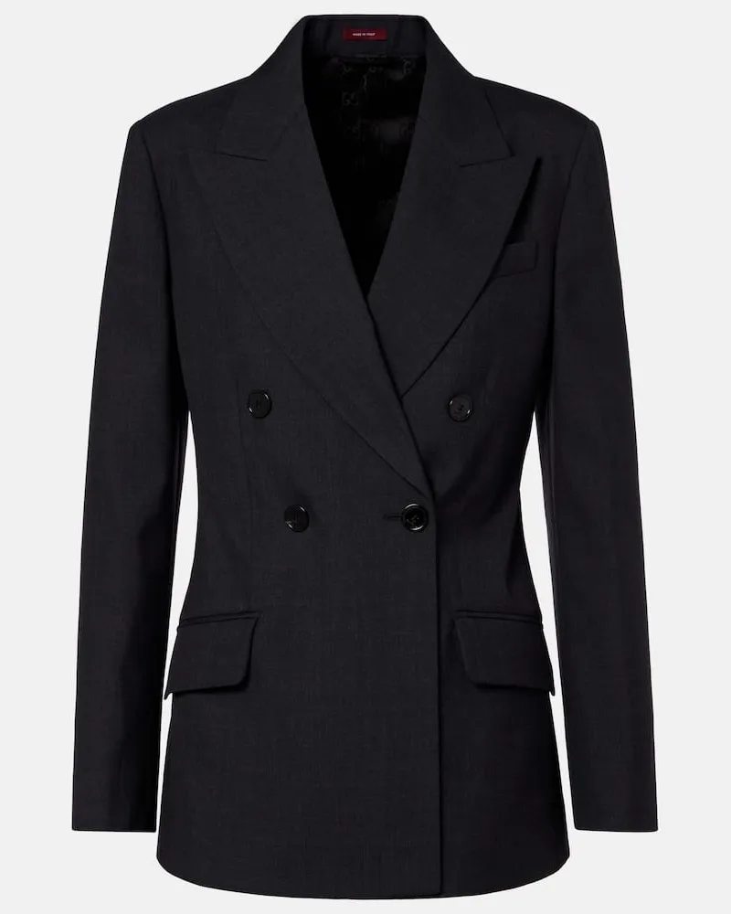 Gucci Blazer aus Wolle Grau