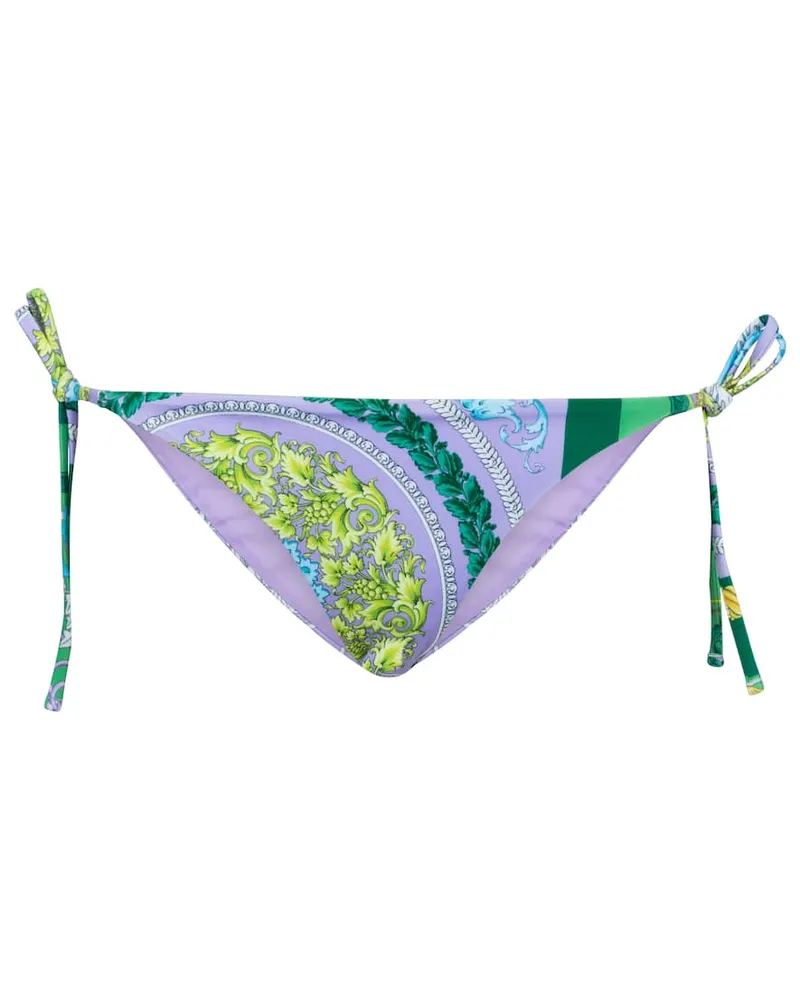 Versace Bikini-Höschen Barocco Mosaic Lila