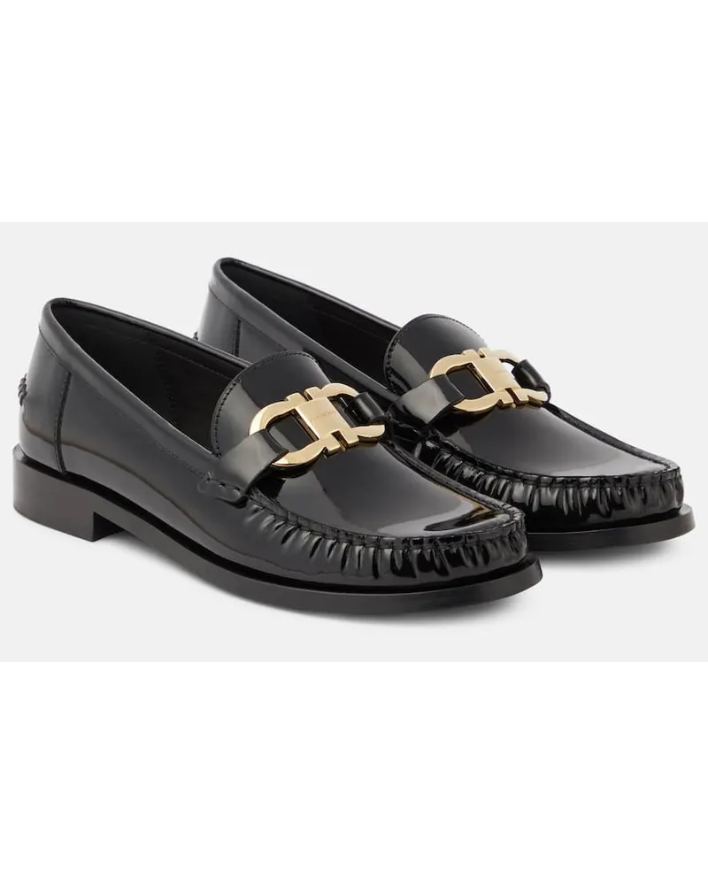 Ferragamo Loafers Maryan aus Leder Schwarz