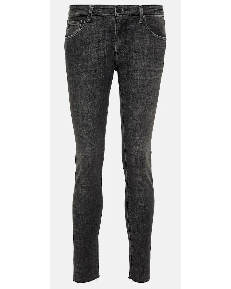 Adriano Goldschmied Skinny Jeans The Legging Ankle Grau