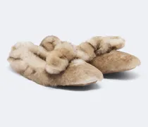 Ballerinas Carousel aus Shearling
