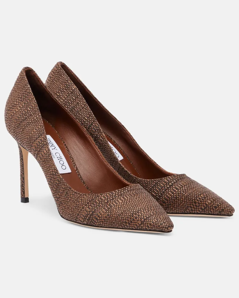 Jimmy Choo Pumps Romy aus Veloursleder Braun