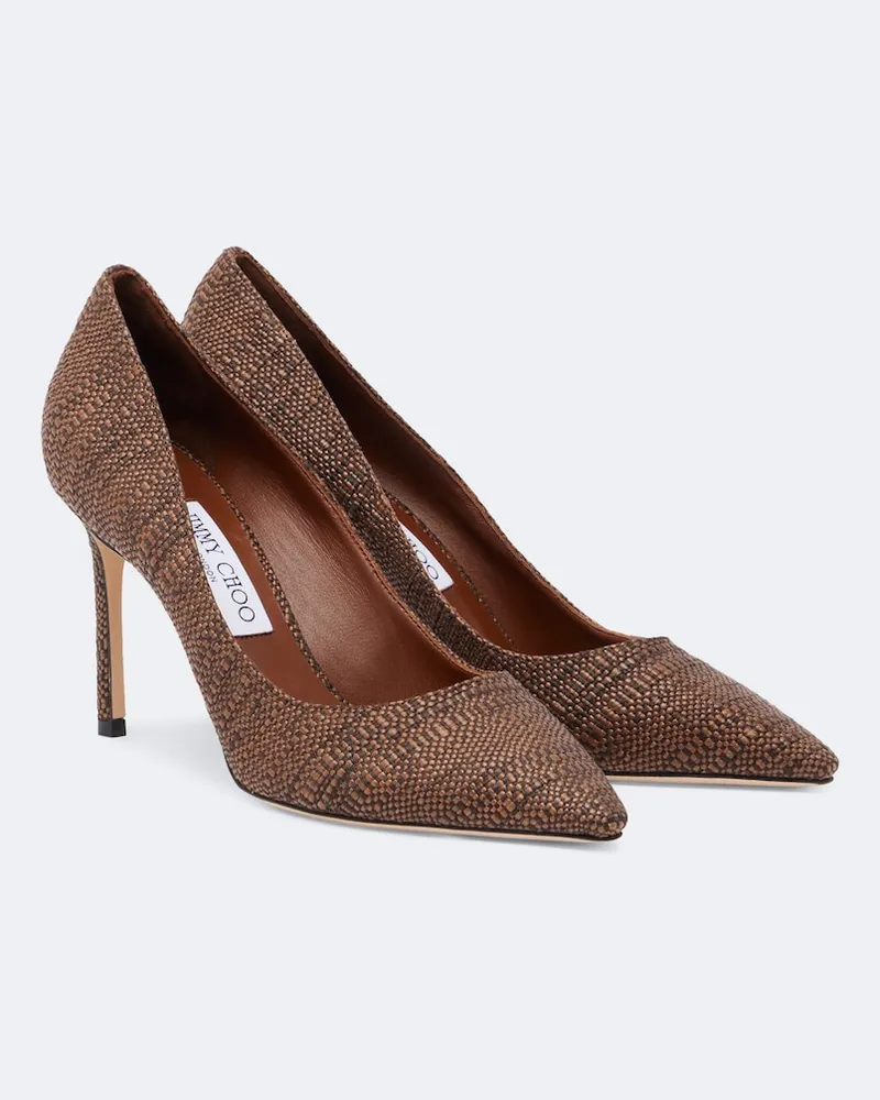 Jimmy Choo Pumps Romy aus Veloursleder Braun